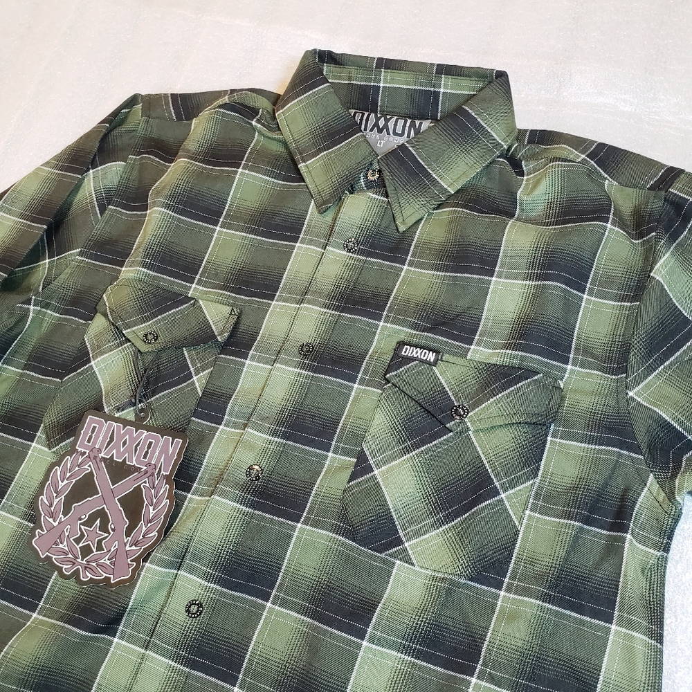 NWT Dixxon Men's Large Tall LT The Recoil Flannel Long Sleeve Shirt